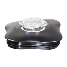 Blender Lid and Center Cap for Clover Leaf Shaped Oster Blender Jars, Black
