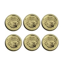 Bormioli Rocco 2-1/4", 56mm Quattro Stagioni Lids, 6 Pieces