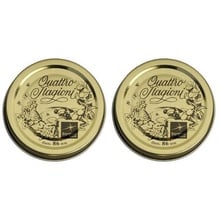 Bormioli Rocco 3-3/8", 86mm Quattro Stagioni Lids, 2 Pieces