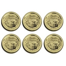 Bormioli Rocco 3-3/8", 86mm Quattro Stagioni Lids, 6 Pieces