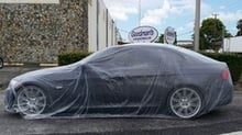 Car Condom 5 Pack Disposable Clear Plastic Car Cover with Elastic Band Medium Size 21.5' x 12.5'