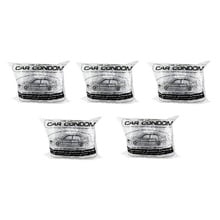 Car Condom 5 Pack Disposable Clear Plastic Car Truck and Van Cover with Elastic Band Large Size 24.6' x 15.75'