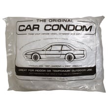 Car Condom Disposable Clear Plastic Car Cover with Elastic Band Medium Size 21.5' x 12.5'