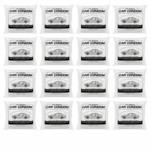Car Condom 20 Pack Clear Disposable Plastic Car Cover with Elastic Band Medium Size 21.7' x 12.5'