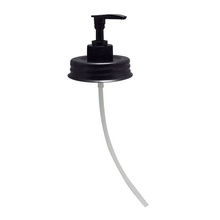 Colonial Tin Works 360271PL Mason Jar Soap Dispenser Lid, Black