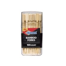 Diamond 16220 Bamboo Fork Picks 100 Count