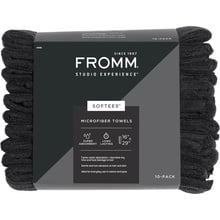 Diane 45006 Softees Black Microfiber Towels 10 Pack