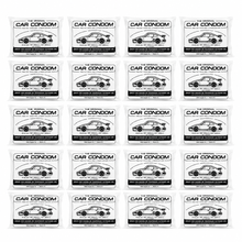 Car Condom 20 Pack Disposable Clear Plastic Car Cover with Elastic Band Small Size 19.6' x 11.5'