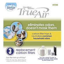 Hamilton Beach 04230G TrueAir Replacement Filters, 3-PK