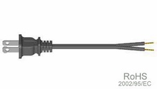 Heater Power Cord 6', HPN 16AWG/2, 105c