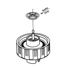 Jiffy Steamer 0027C Rubber Baffle for Check Valve Cap, 3-pack