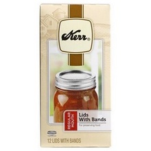 Kerr 00070 Regular Mason Jar Lids and Bands