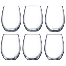 Luminarc Cachet 15-ounce Stemless Wine Glasses, 6 Pack