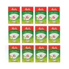 Melitta 626402 #6 White Coffee Filters, 480 Count, 12 x 40 Packs