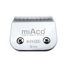 Miaco Size 000 Detachable Clipper Blade fits Oster Classic 76, Andis BGC, BGR, BGRC, MBG