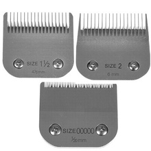 Miaco Size 00000, 1.5 & 2 Detachable Clipper Blades Set fits Oster Classic 76, Andis BGC, BGR, BGRC, MBG