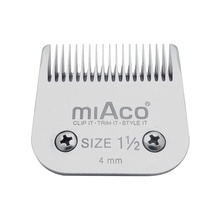 Miaco Size 1.5 Detachable Clipper Blade fits Oster Classic 76, Andis BGC, BGR, BGRC, MBG