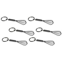 Mian 80025 Stainless Steel Mini Beater Whisk Keychain 6 Pieces