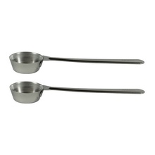 Mian Stainless Steel Commercial Long Handle Espresso Coffee Scoop 2 pack