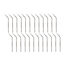 Mian Stainless Steel Drinking Straws 24 Pack with Cleaning Brush