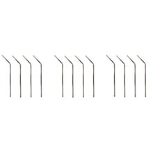 Mian Stainless Steel Drinking Straws 12 Pack with Cleaning Brush