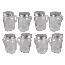 Olde Thompson 3771-G Mason Jar Salt & Pepper Shakers, 4 Sets