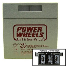 Power Wheels Battery, 12 Volt Gray