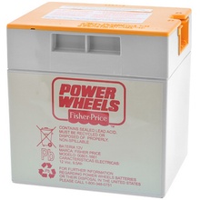 Power Wheels Battery, 12 Volt Gray With Orange Top