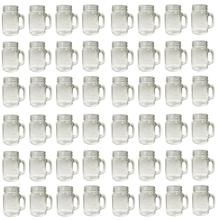 Sunshine Mason Co. Mason Jar Glass Mugs with Handles Pint Size (16 ounce, 473 mL) Regular Mouth 48 Pieces