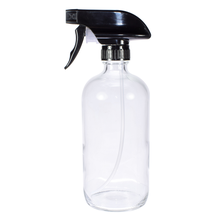 Sunshine Mason Co. Clear Glass Refillable Spray Bottle with Trigger Sprayer 16 oz (500ml)