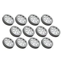 Sunshine Mason Co. Daisy Flower Cut Mason Jar Lids 12 Pieces, Silver