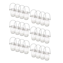 Sunshine Mason Co. Pint Sized Glass Mason Jars with Hanger Handles Set of 24
