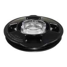 Univen Blender Jar Lid and Cap fits Oster 124461 Round Jar with 5.125" Inside Diameter Black