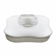 Univen Blender Lid and Center Cap fits Oster Cloverleaf-Shaped Blender Jars, White