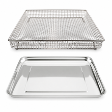 Univen Stainless Steel Baking Tray Pan and Air Fryer Basket Compatible with Cuisinart Airfryer Oven TOA-60 TOA-65 TOA-70