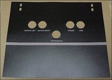 Asteroids Cocktail Control Panel Overlay Set