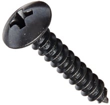 Black Finish Wood Screw