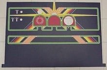 Centipede Upright Control Panel Overlay