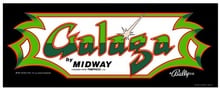 Galaga Upright Marquee