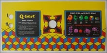 Q*bert Upright Control Panel Overlay
