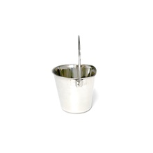 1 Quart Flat-Sided Stainless Steel Pail