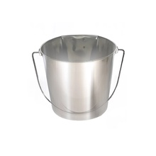 4 Quart Flat-Sided Stainless Steel Pail
