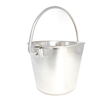 6 Quart Flat-Sided Stainless Steel Pail