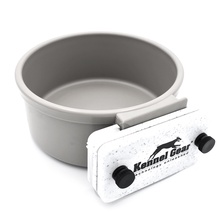 Kennel Gear, 20 oz Plastic Bowl System - Grey