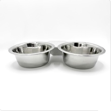 Scratch and Dent, 1 Pint Double Stainless Steel Bowl with Aluminum Yoke