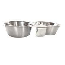 Scratch and Dent, 2 Quart Double Stainless Steel Bowl with Aluminum Yoke