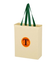 Natural Cotton Canvas Grocery Tote Bag