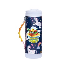 Elemental 14 oz. Iconic Pop Fidget Bottle w/ Drinking Spout and Straw - Full Color Imprint