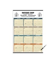 Time Management Span-A-Year Calendar (Laminated w/ Marker)