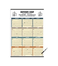 Time Management Span-A-Year Calendar (Non-Laminated) 2026